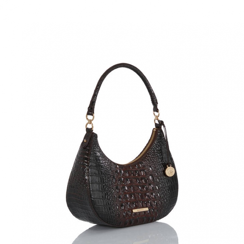 Black Women's Brahmin Small Bekka Shoulder Bags | 8147CGBRU