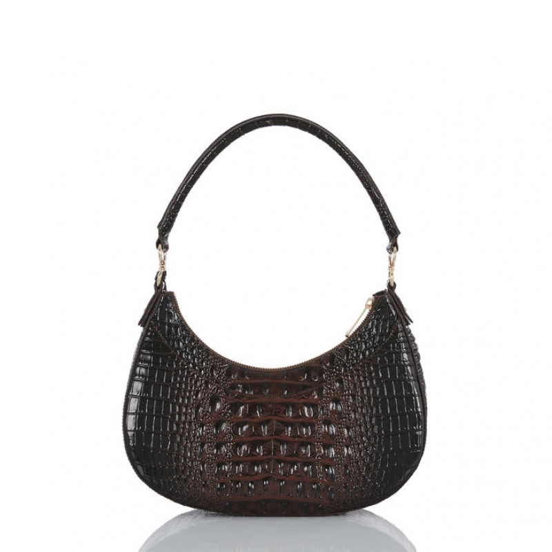 Black Women's Brahmin Small Bekka Shoulder Bags | 8147CGBRU