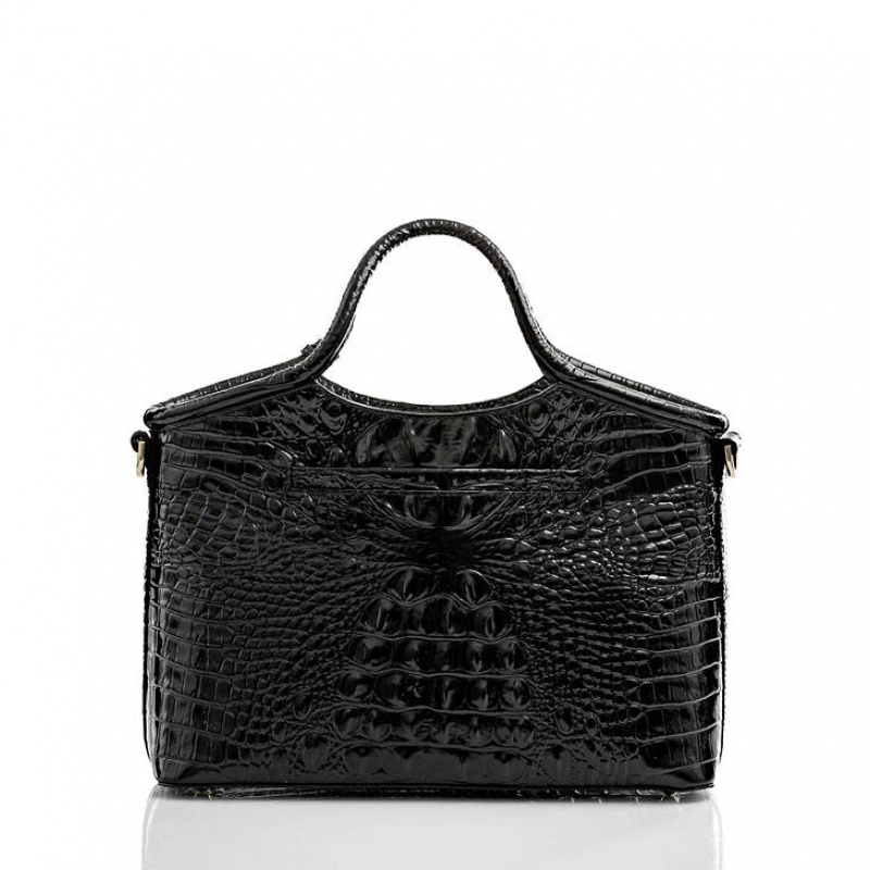 Black Women's Brahmin Small Elaine Crossbody Bags | 2489HMKTV