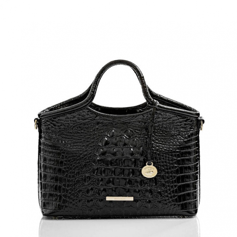 Black Women\'s Brahmin Small Elaine Crossbody Bags | 2489HMKTV