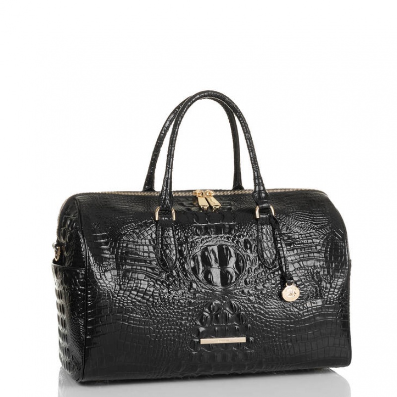 Black Women's Brahmin Spencer Travel Bags | 2547XBGRZ