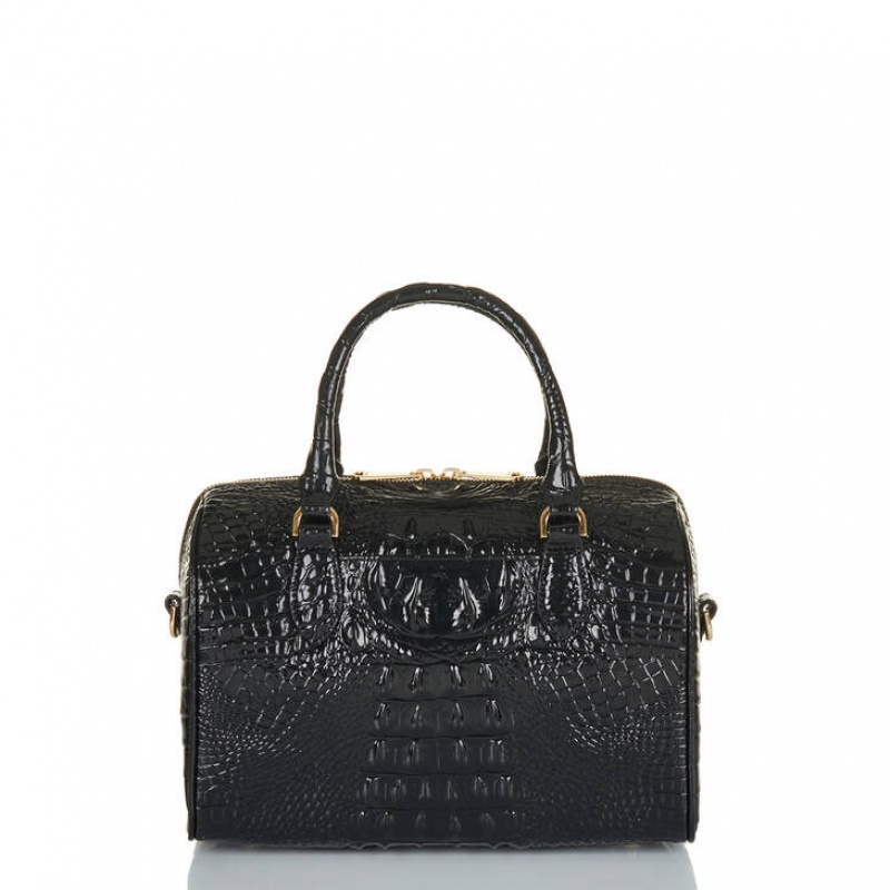 Black Women's Brahmin Stacy Satchel Bags | 0238LBUHA