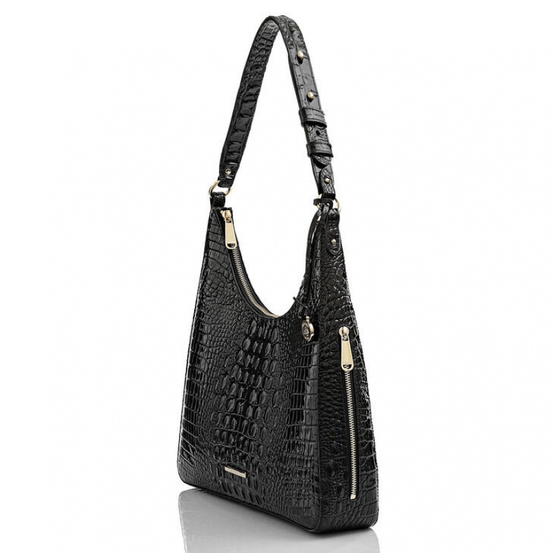 Black Women's Brahmin Tabitha Shoulder Bags | 5417RKDPI