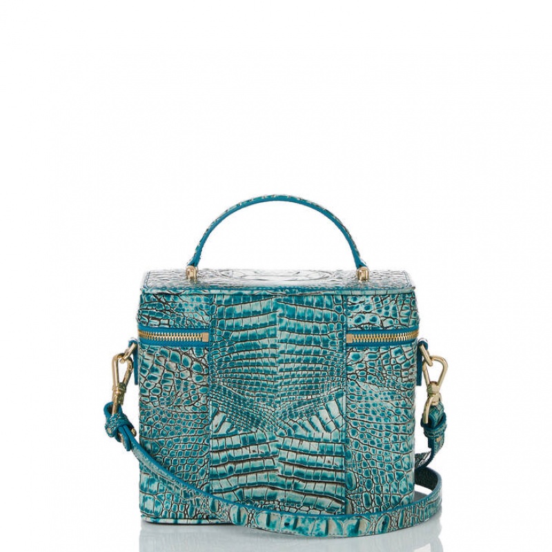 Blue Women's Brahmin Chantal Crossbody Bags | 9615YBWEV