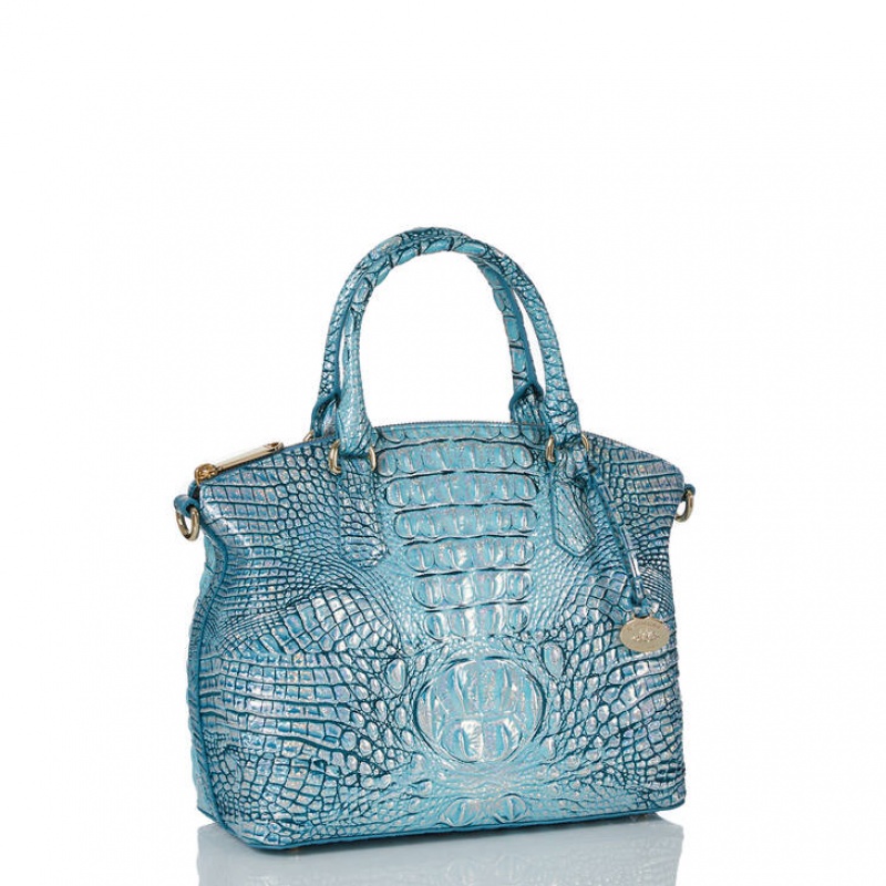 Blue Women's Brahmin Duxbury Satchel Bags | 7539QDKAZ