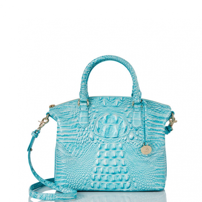 Blue Women's Brahmin Duxbury Satchel Bags | 0435ASJQM