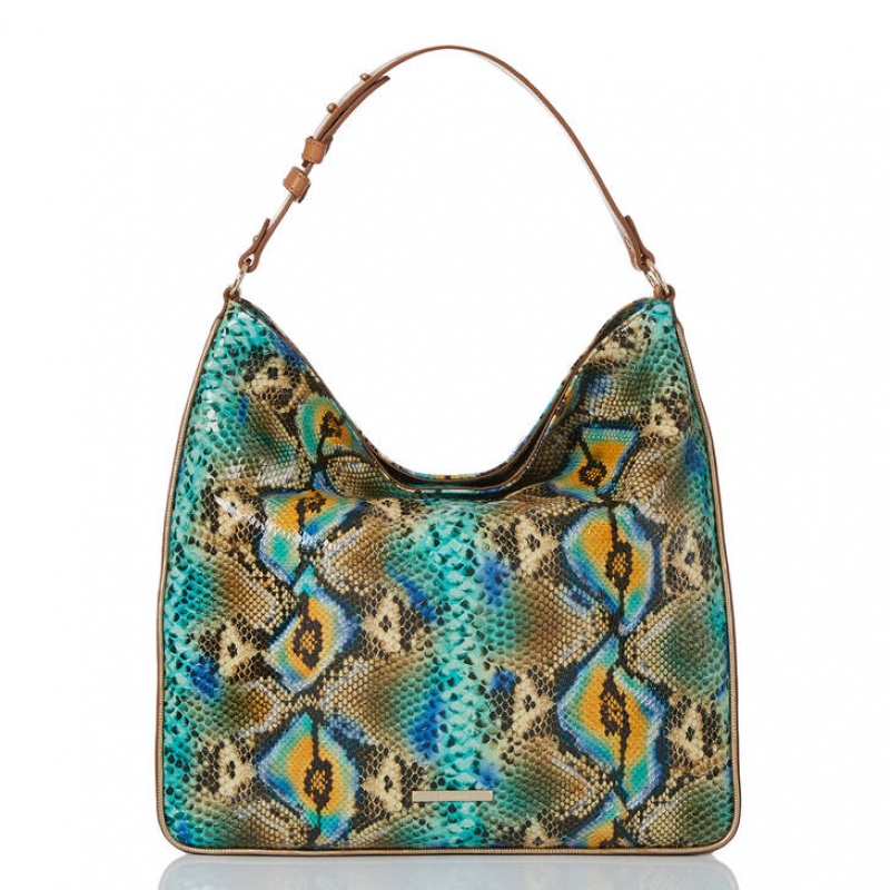 Blue Women\'s Brahmin Isabella Shoulder Bags | 4963UFGJS