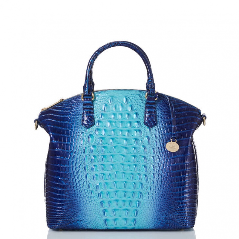 Blue Women\'s Brahmin Large Duxbury Satchel Bags | 5138XDFRN