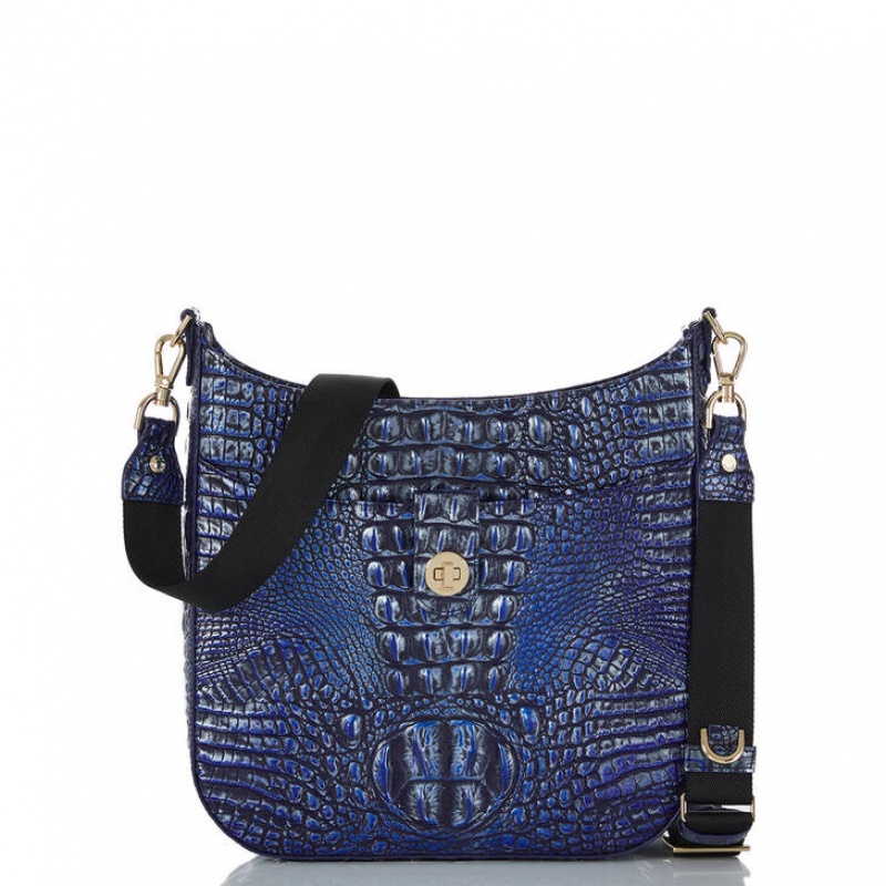 Blue Women\'s Brahmin Leia Crossbody Bags | 1509CRVJM