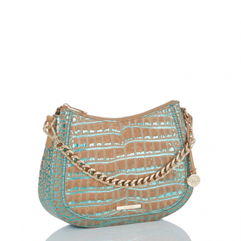 Blue Women's Brahmin Mod Shayna Crossbody Bags | 7423XFDMQ