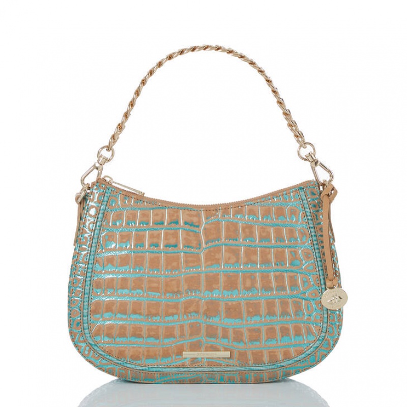 Blue Women's Brahmin Mod Shayna Crossbody Bags | 7423XFDMQ