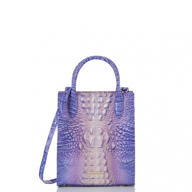 Blue Women's Brahmin Moira Tote Bags | 0274FTJYU