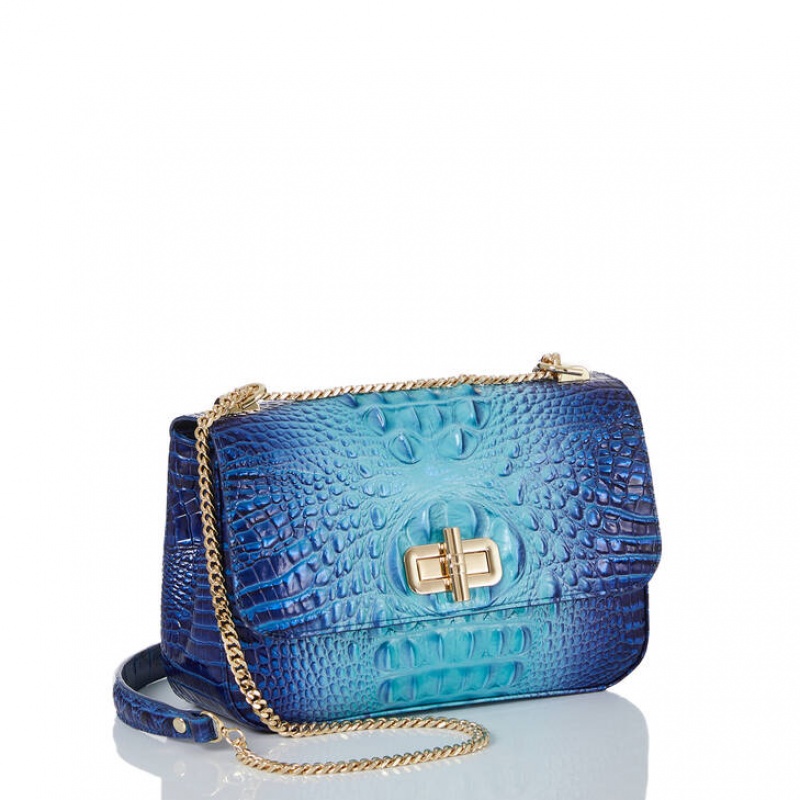 Blue Women's Brahmin Rosalie Crossbody Bags | 9825FGKSN