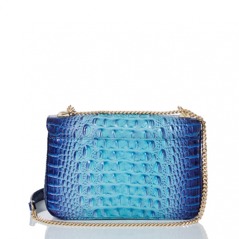 Blue Women's Brahmin Rosalie Crossbody Bags | 9825FGKSN