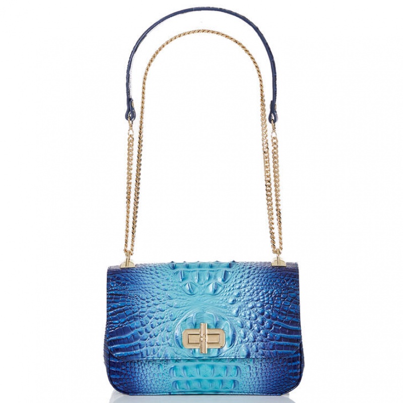 Blue Women's Brahmin Rosalie Crossbody Bags | 9825FGKSN