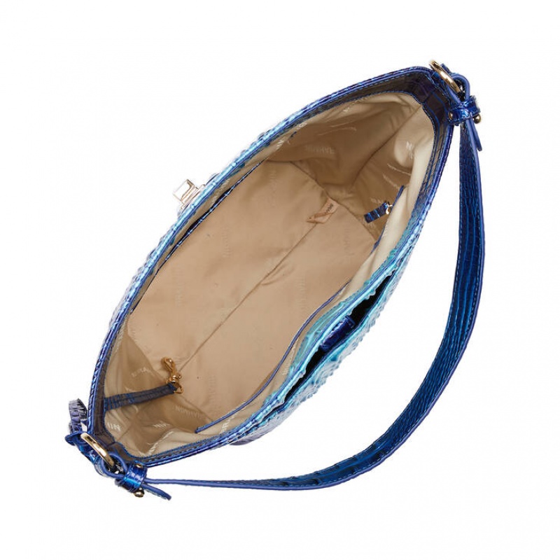 Blue Women's Brahmin Shira Bucket Bags | 9540PYVFK