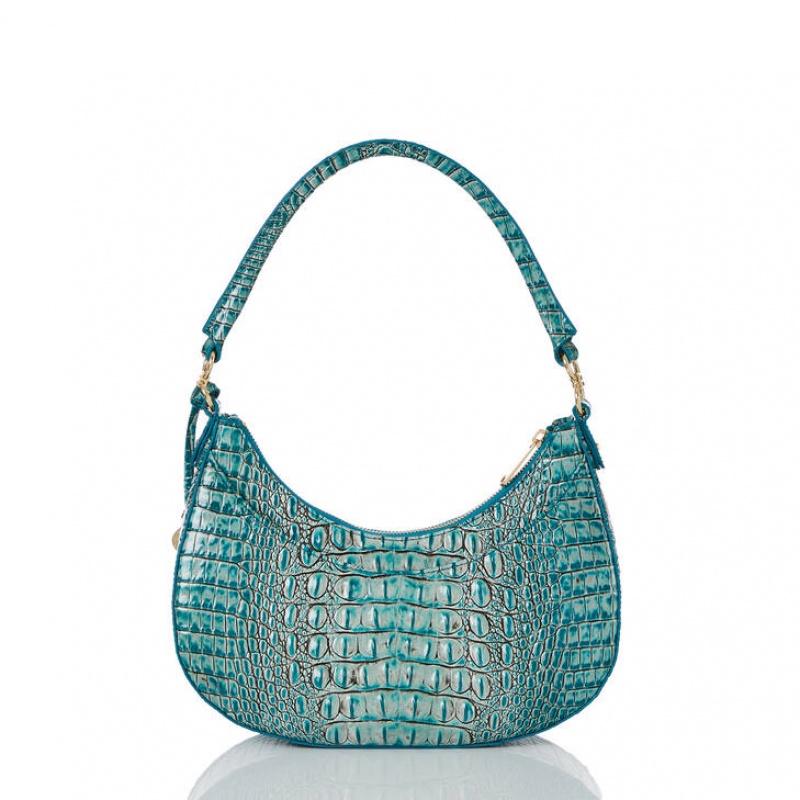 Blue Women's Brahmin Small Bekka Shoulder Bags | 2346COFAH