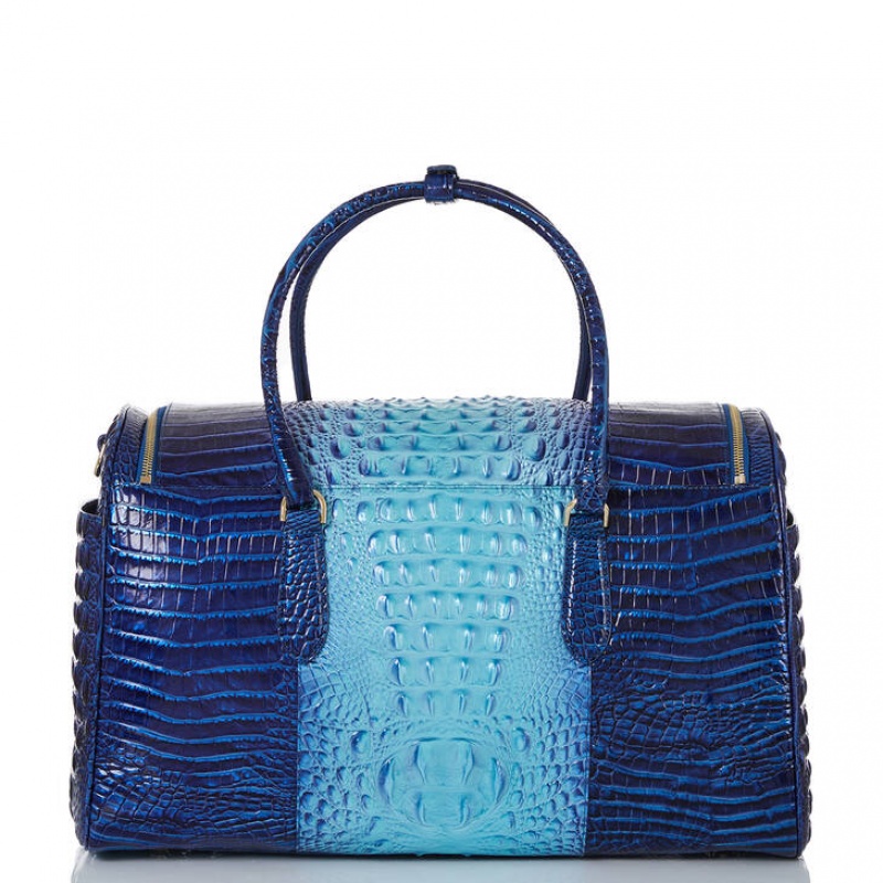 Blue Women's Brahmin Talulla Travel Bags | 7468BMUQS