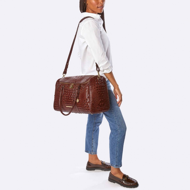 Blue Women's Brahmin Talulla Travel Bags | 7468BMUQS