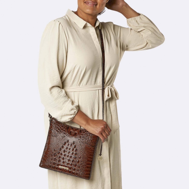 Brown Women's Brahmin Katie Crossbody Bags | 5612XTGUM