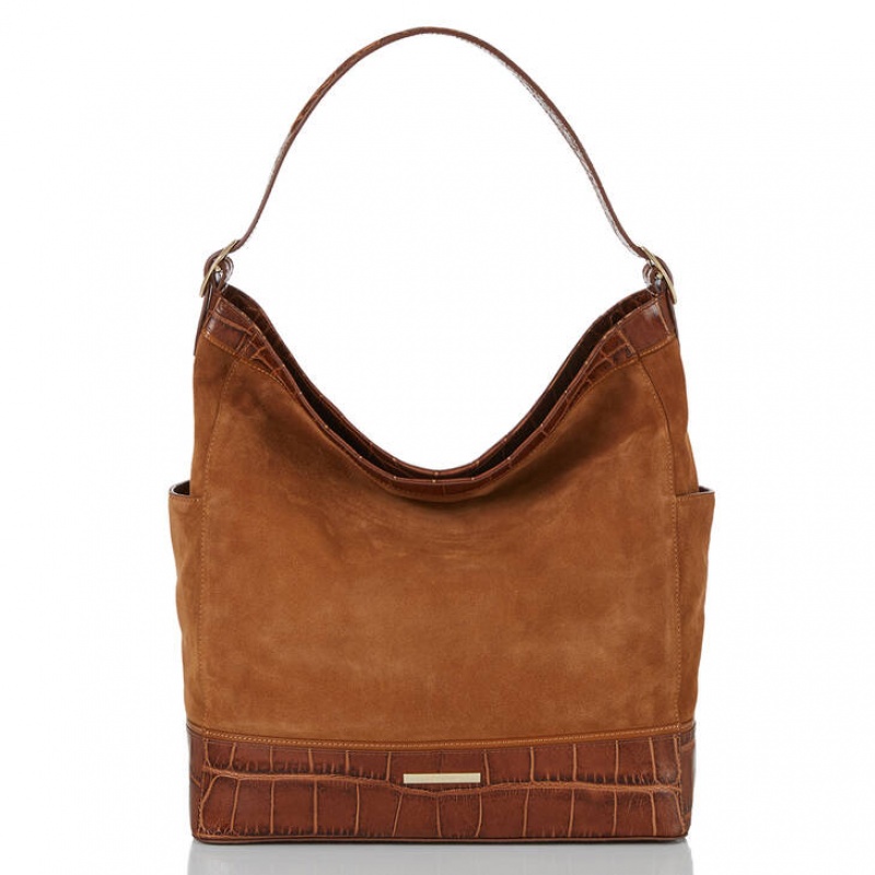 Brown Women\'s Brahmin Parin Bucket Bags | 3910OAIKC