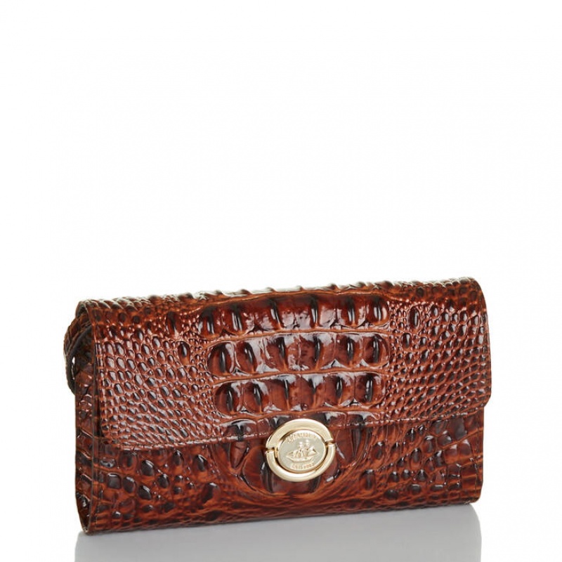 Brown Women's Brahmin Polly Crossbody Bags | 8546ASUNR