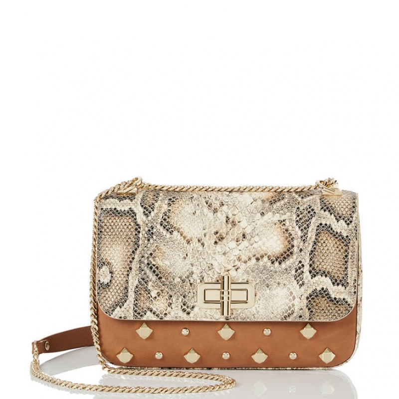 Brown Women\'s Brahmin Rosalie Crossbody Bags | 8395XKRVM