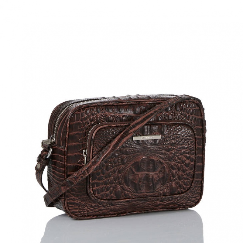 Brown Women's Brahmin Shea Crossbody Bags | 1084JWQVF