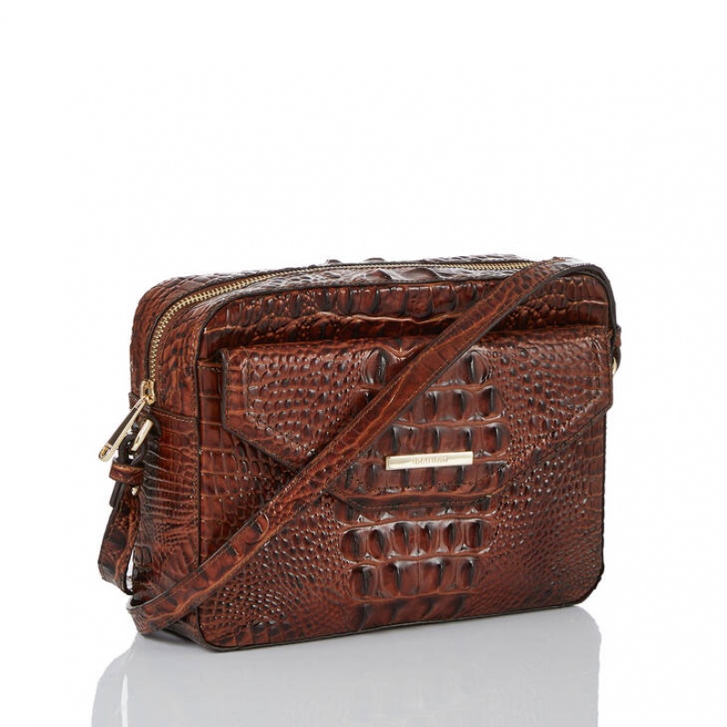 Brown Women's Brahmin Shea Crossbody Bags | 8516KJYDE