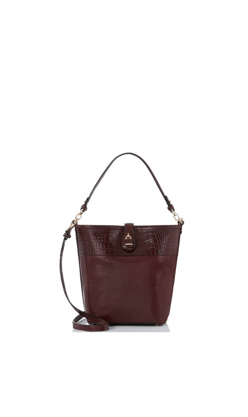 Brown Women's Brahmin Shira Bucket Bags | 6089HQXWS