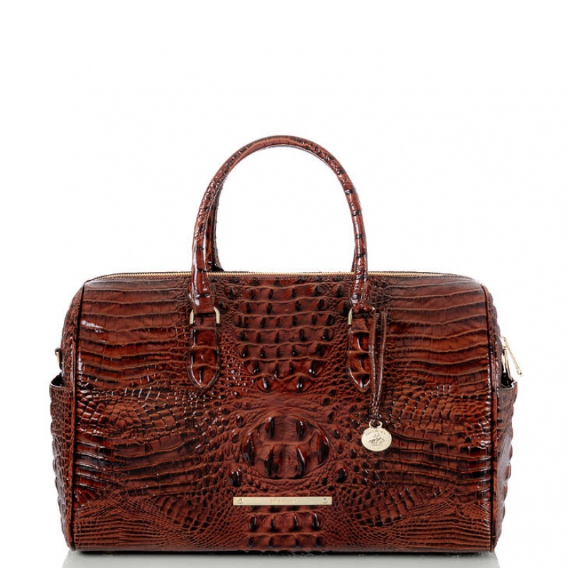 Brown Women\'s Brahmin Spencer Travel Bags | 1806ILTXE