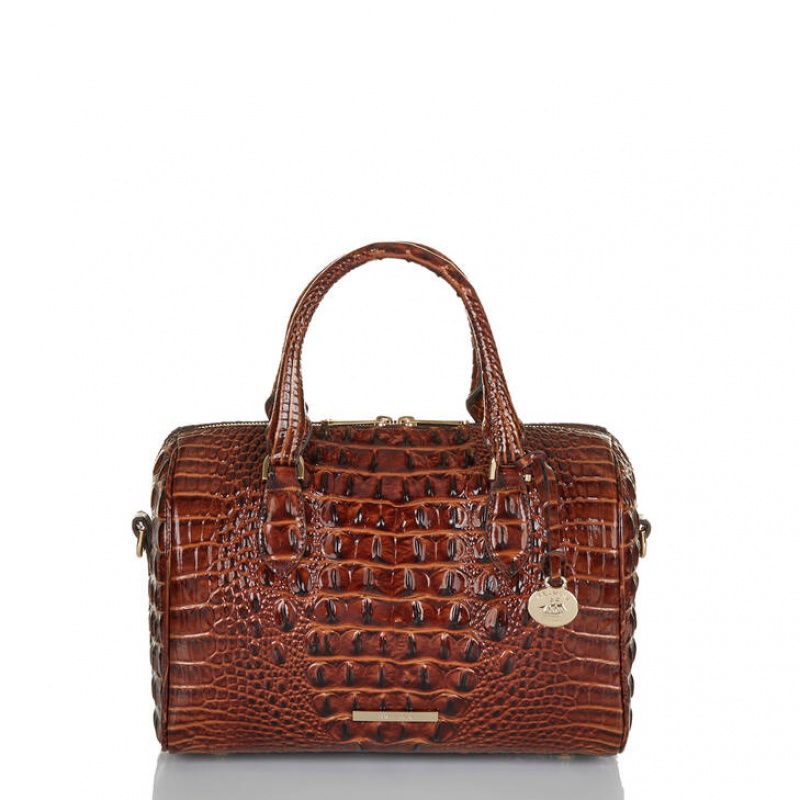 Brown Women\'s Brahmin Stacy Satchel Bags | 4091SYBLO