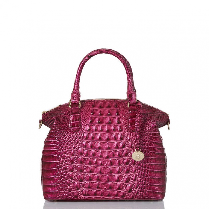 Burgundy Women\'s Brahmin Duxbury Satchel Bags | 8146AVOQD