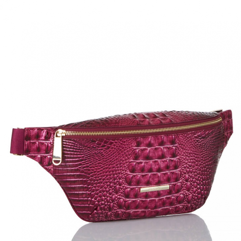 Burgundy Women's Brahmin Harker Travel Bags | 2085LUVHR