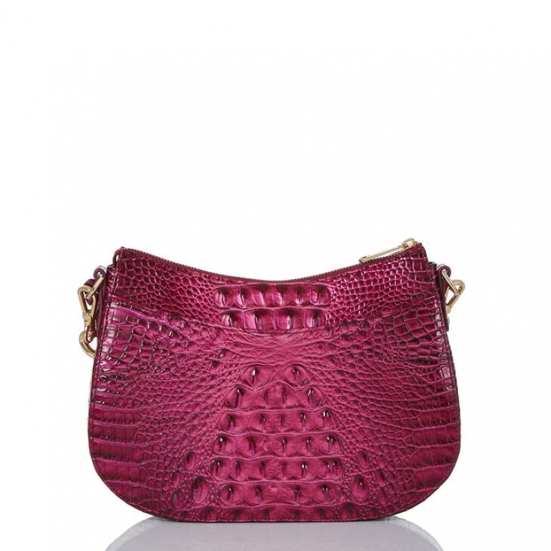 Burgundy Women's Brahmin Mod Shayna Crossbody Bags | 5467IGOUF