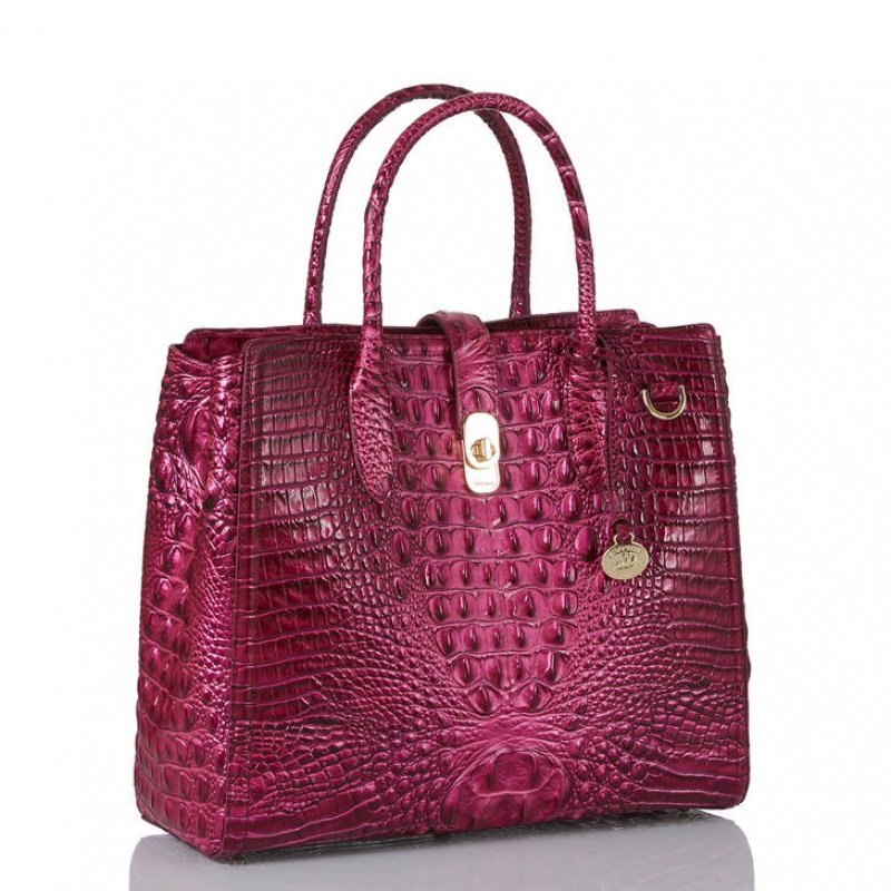 Burgundy Women's Brahmin Nakita Travel Bags | 2365GUIFR