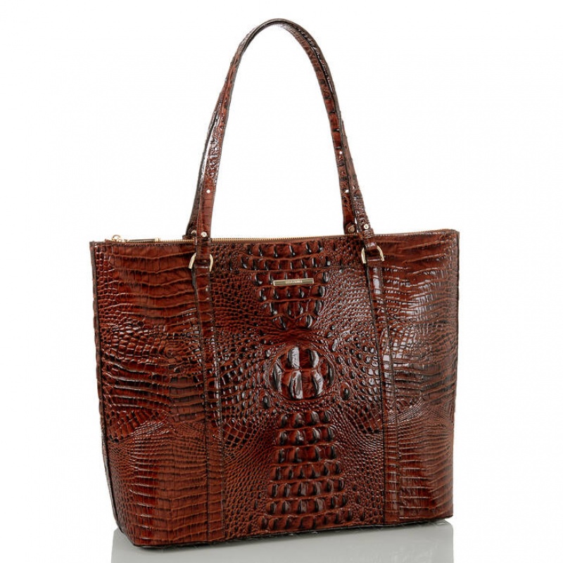 Chocolate Women's Brahmin Jules Travel Bags | 8670DEKQM