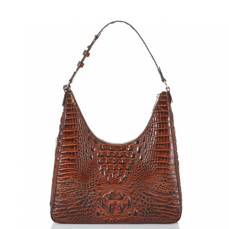 Chocolate Women's Brahmin Tabitha Shoulder Bags | 2403BEJNG