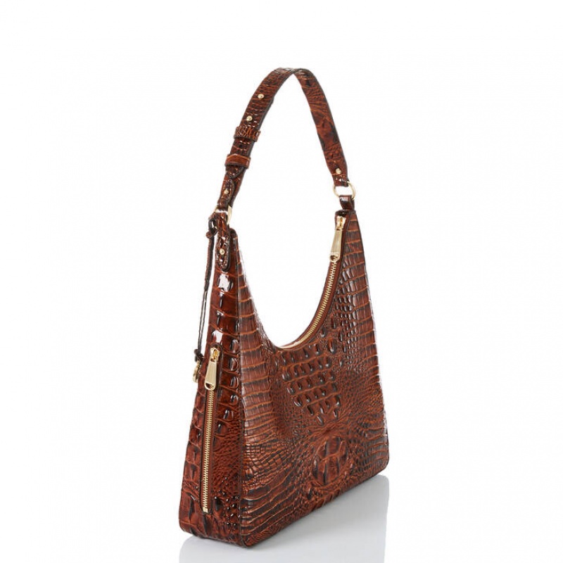 Chocolate Women's Brahmin Tabitha Shoulder Bags | 2403BEJNG