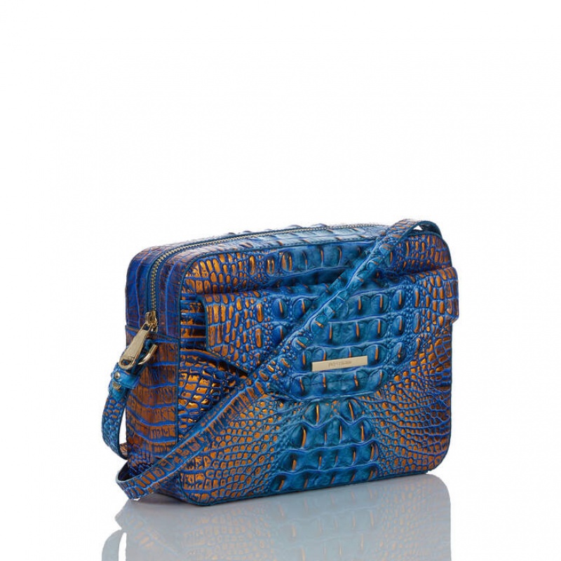 Deep AZURE Women's Brahmin Shea Crossbody Bags | 4583HJQVW