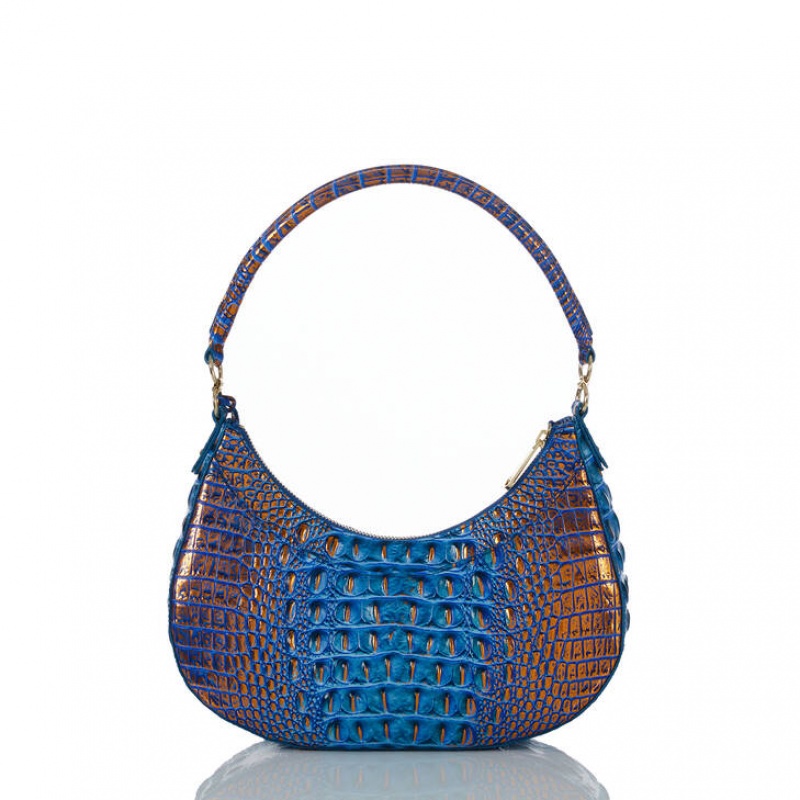 Deep AZURE Women's Brahmin Small Bekka Shoulder Bags | 6814IOMSE