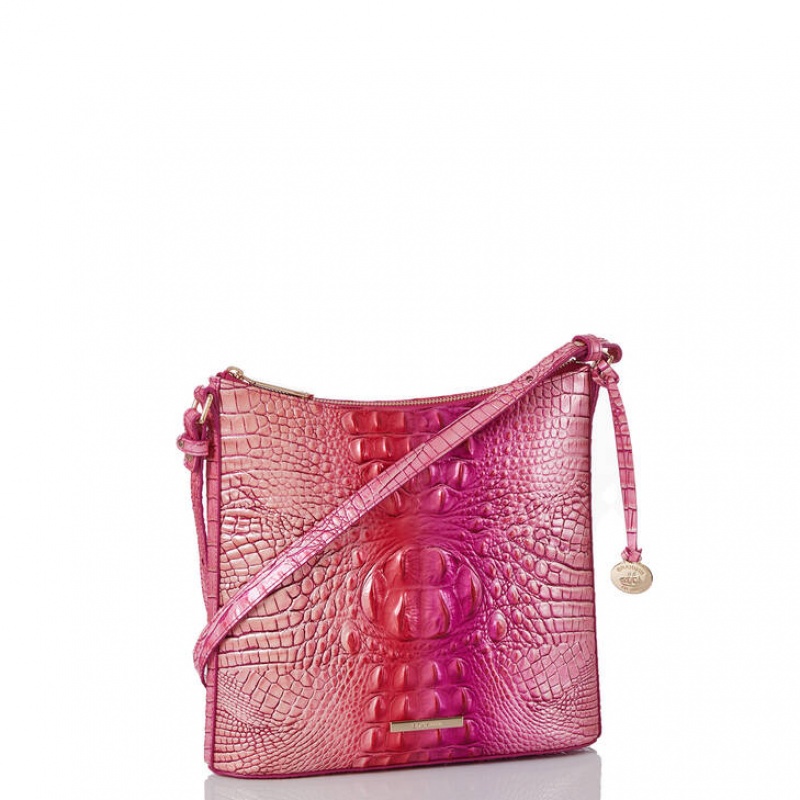 Fuchsia Women's Brahmin Katie Crossbody Bags | 0783LTZCQ