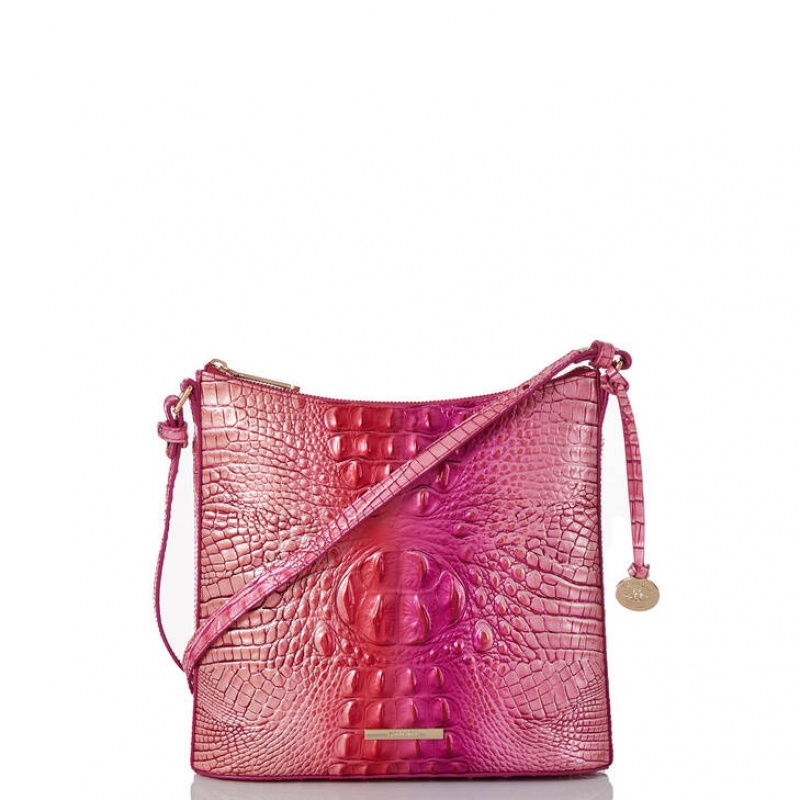 Fuchsia Women\'s Brahmin Katie Crossbody Bags | 0783LTZCQ