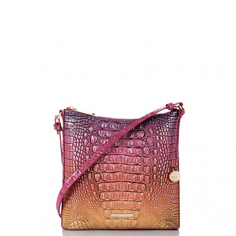 Fuchsia Women\'s Brahmin Katie Crossbody Bags | 0268QAOZH