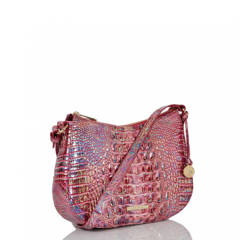 Fuchsia Women's Brahmin Shayna Crossbody Bags | 4031TNFAH