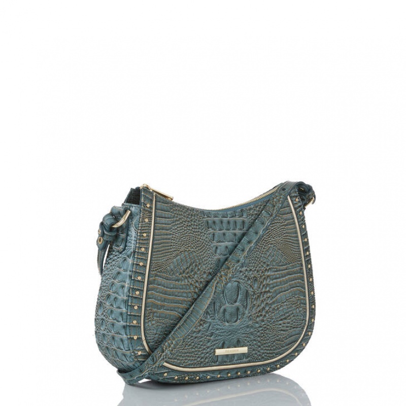 Green Women's Brahmin Shayna Crossbody Bags | 9748OLVKE