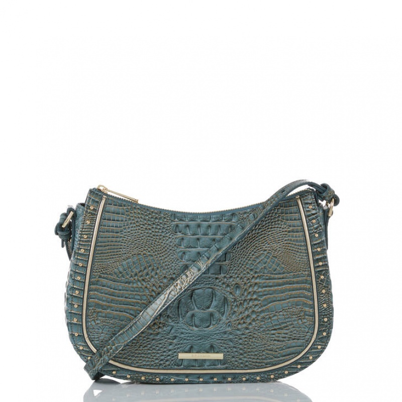 Green Women\'s Brahmin Shayna Crossbody Bags | 9748OLVKE