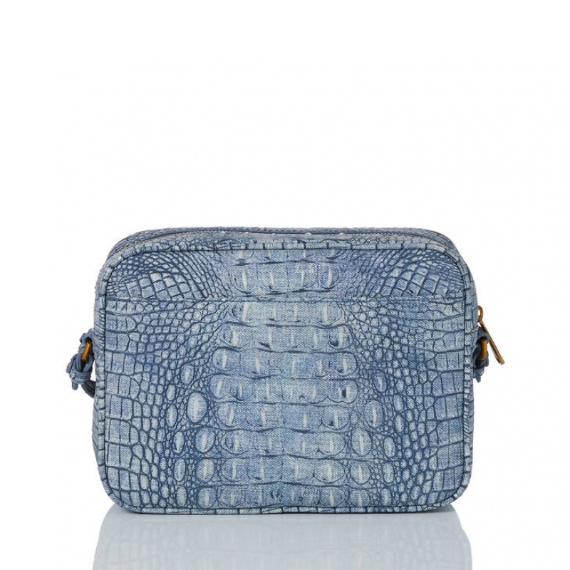 Light Blue Women's Brahmin Shea Crossbody Bags | 3207WRQNP