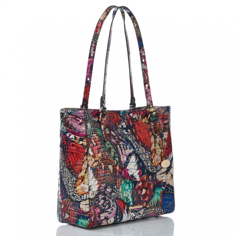 Multicolor Women's Brahmin April Tote Bags | 0247DRKQP