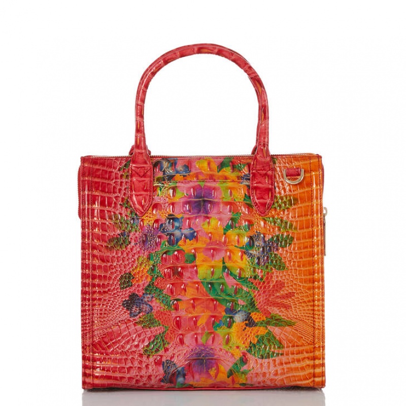 Multicolor Women's Brahmin Caroline Satchel Bags | 8793XSTFJ